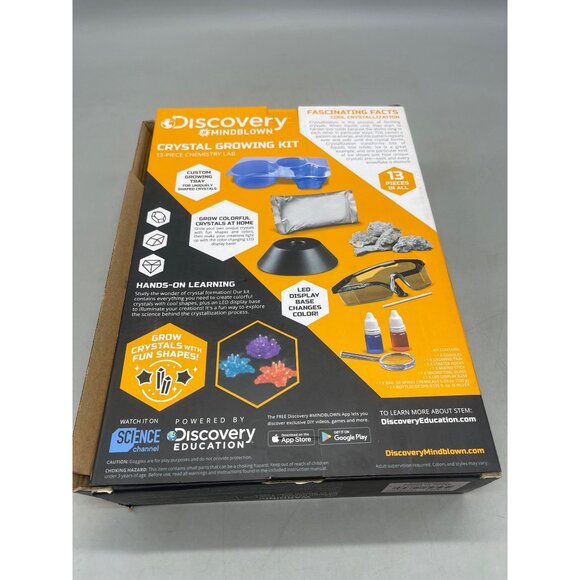 Discovery Mindblown Crystal Growing Kit AGES 8+ 13 piece Chemistry Lab READ - Picture 4 of 7